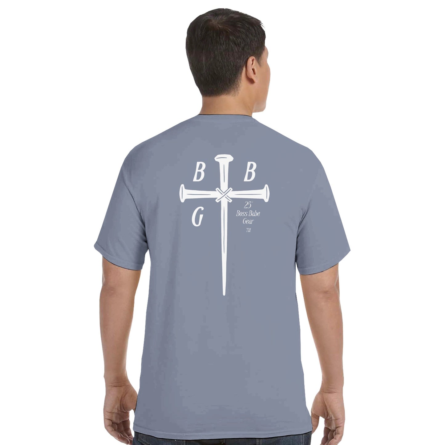 Boss Babe Gear™ Signature Cross Logo Tee - Bubble Gum Wink