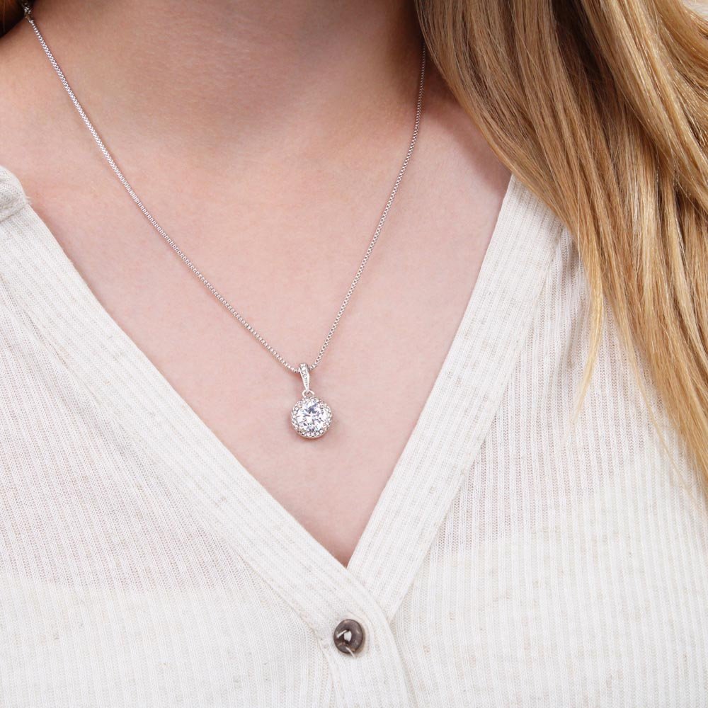 I Love You – Eternal Hope Necklace (14k White Gold Finish) - Bubble Gum Wink