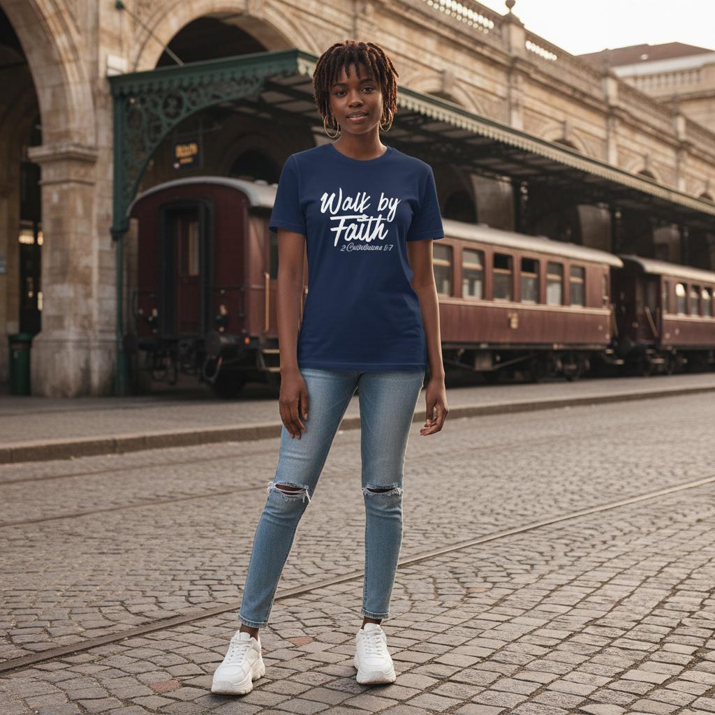 Walk by Faith Faith Forward Tee - Bubble Gum Wink