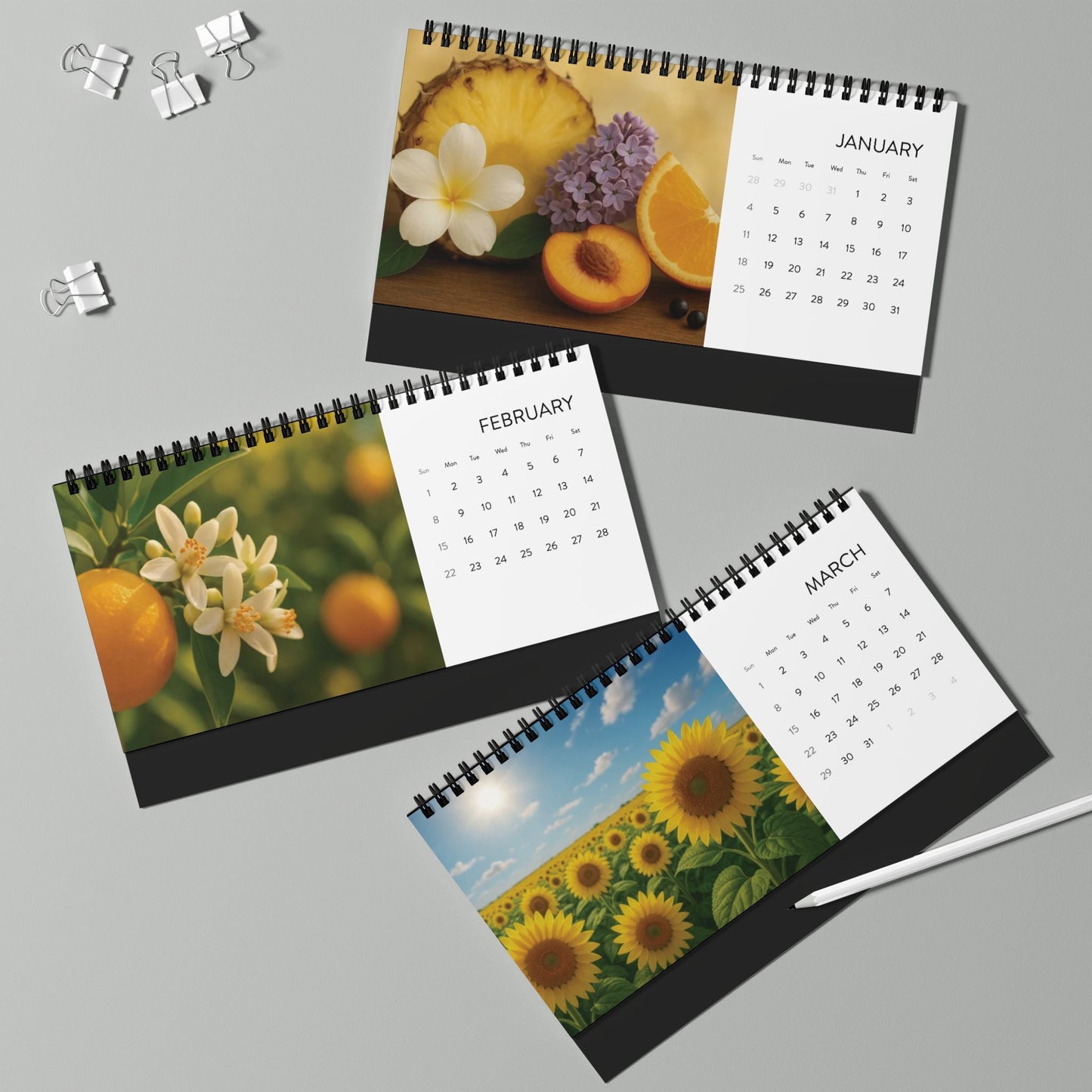 2026 Tiara Bella Desktop Calendar | Elegant Home Décor & Planner | Chic Monthly Organizer & Gift for Women - Bubble Gum Wink