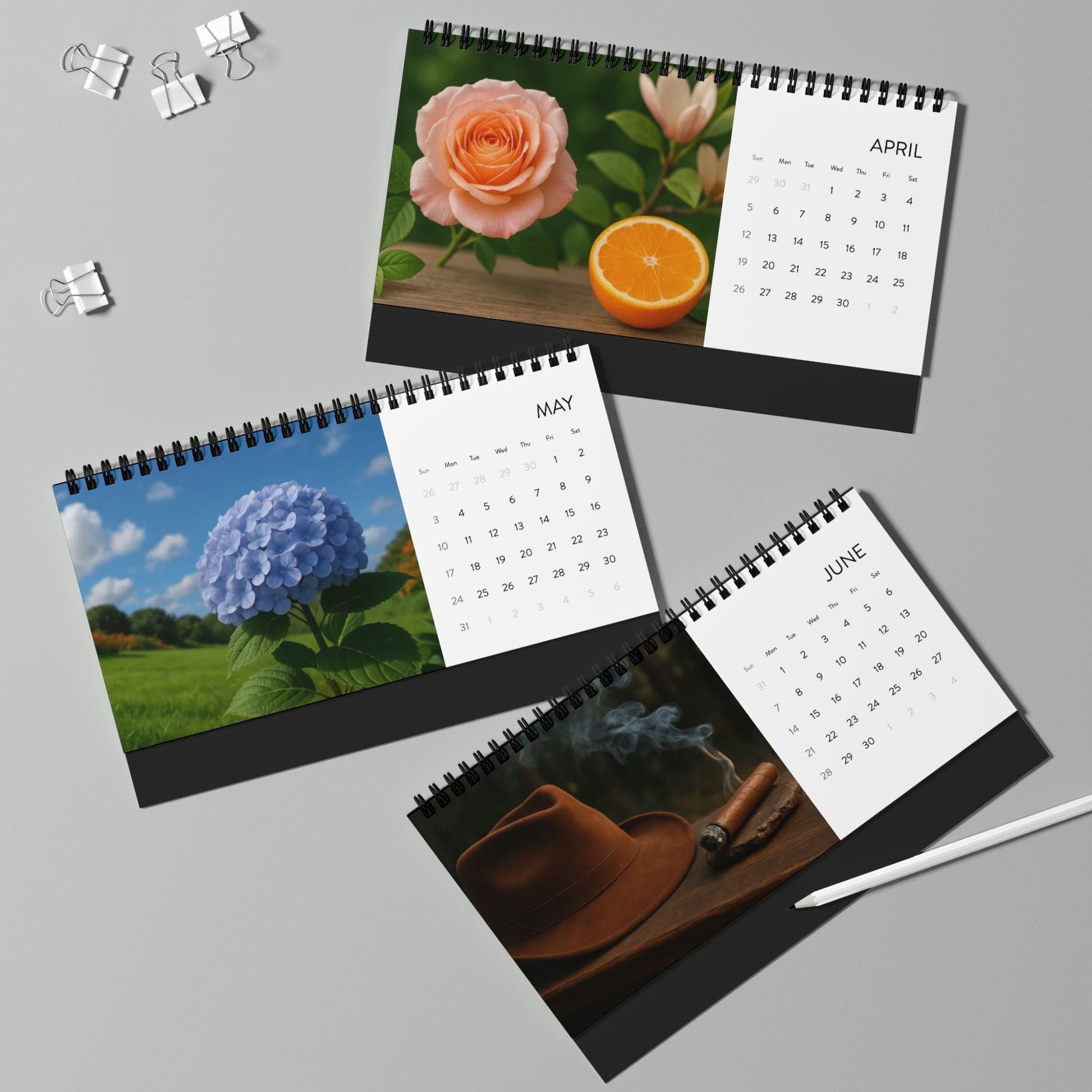 2026 Tiara Bella Desktop Calendar | Elegant Home Décor & Planner | Chic Monthly Organizer & Gift for Women - Bubble Gum Wink