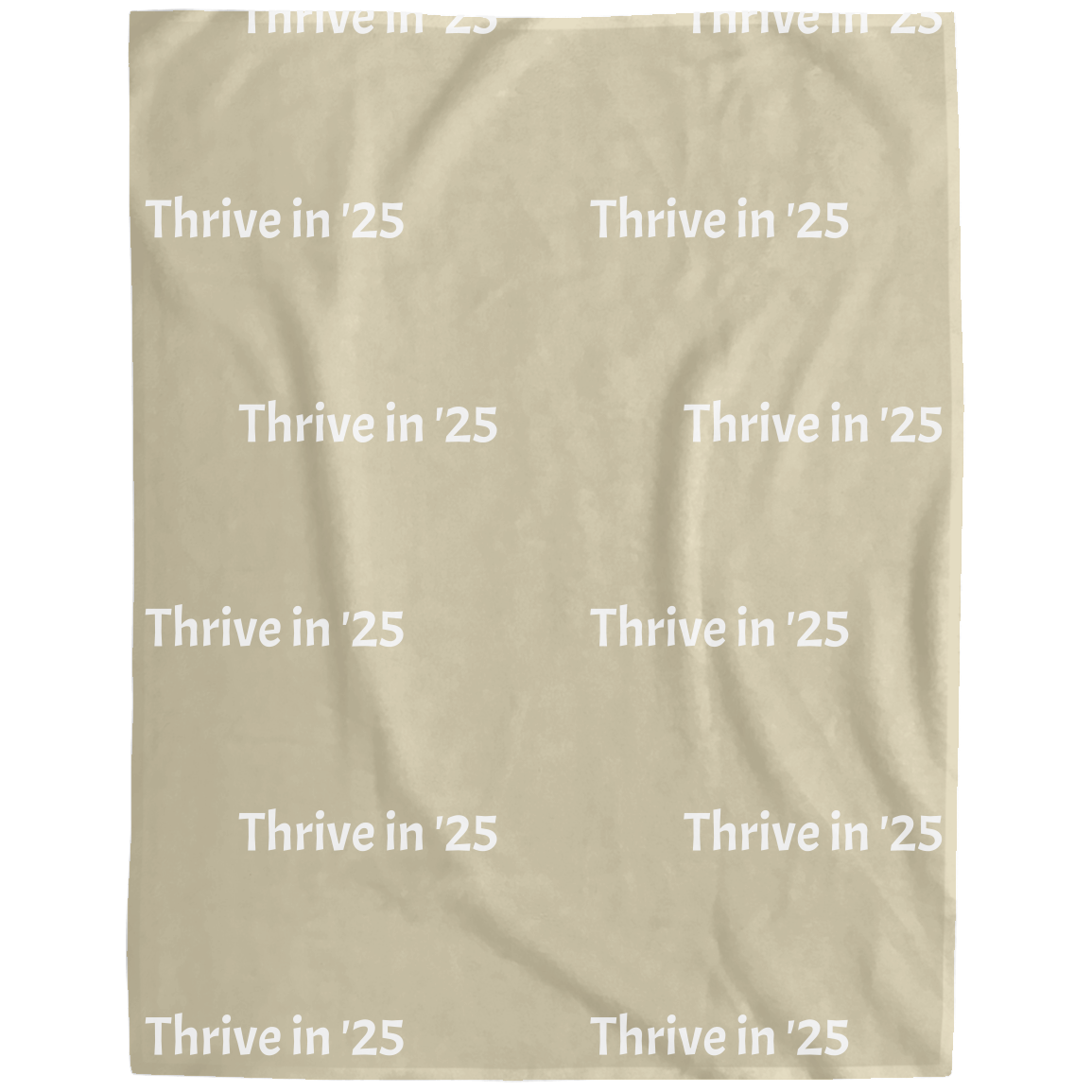 Personalizable Cozy Plush Fleece Blanket  - Thrive in '25 Positive Message