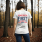 America First Always 2025 T-Shirt | Patriotic Unisex Tee - Bubble Gum Wink