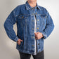 America First Always 2025 – Women’s Oversized Denim Jacket - Bubble Gum Wink