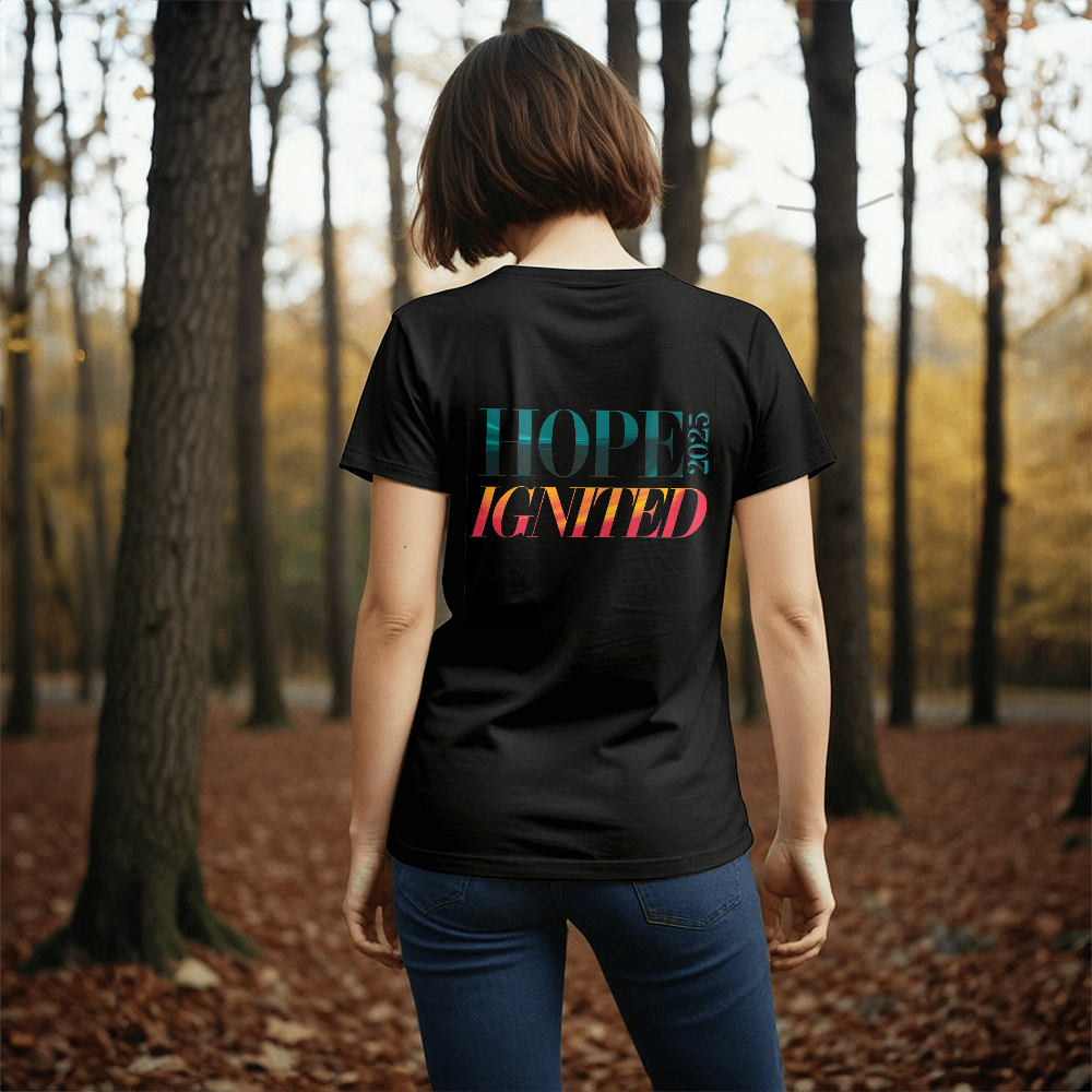 Hope Ignited 2025 Unisex T-Shirt  - Design on Back