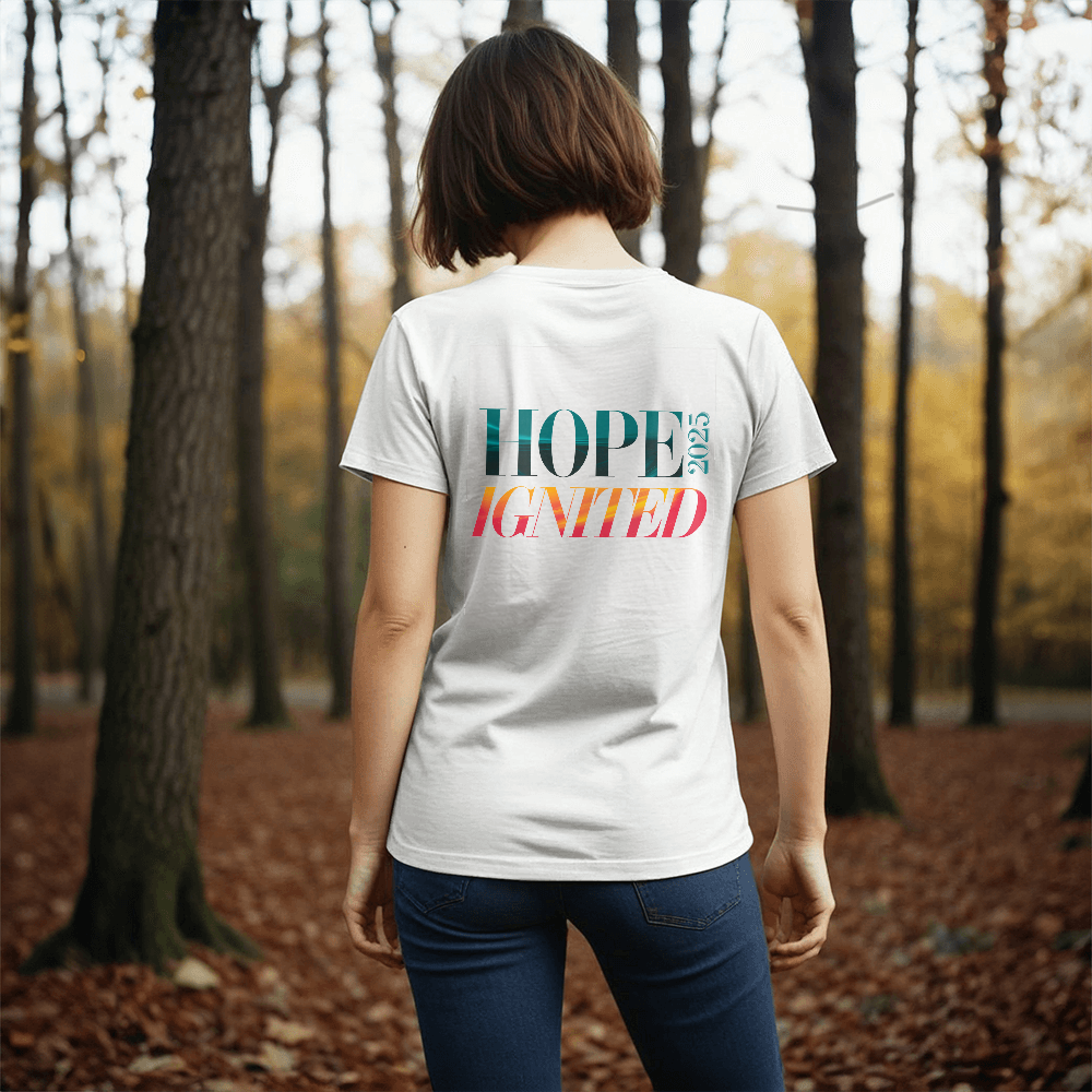 Hope Ignited 2025 Unisex T-Shirt  - Design on Back