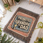 Promoted from Grandpa to Dad – Funny Woven Throw Blanket