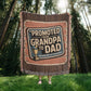 Promoted from Grandpa to Dad – Funny Woven Throw Blanket