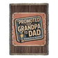 Promoted from Grandpa to Dad – Funny Woven Throw Blanket