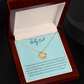 Baby Girl – Love Knot Necklace | Yellow or White Gold Finish - Bubble Gum Wink