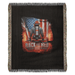 Back the Red Woven Throw Blanket – Firefighter Tribute - Bubble Gum Wink