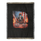Back the Red Woven Throw Blanket – Firefighter Tribute - Bubble Gum Wink