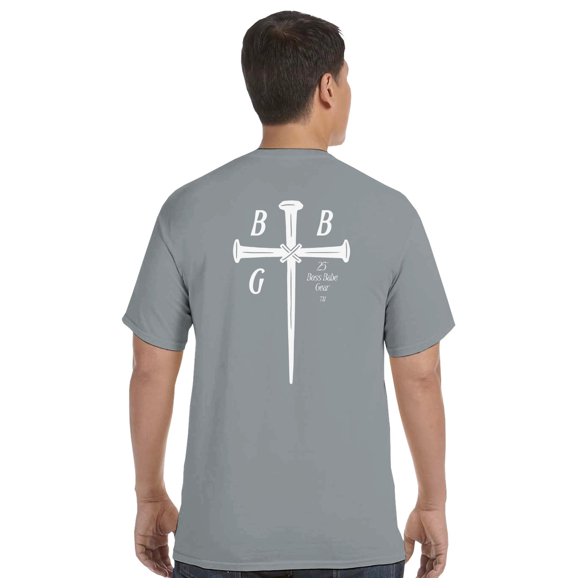 Boss Babe Gear™ Signature Cross Logo Tee - Bubble Gum Wink