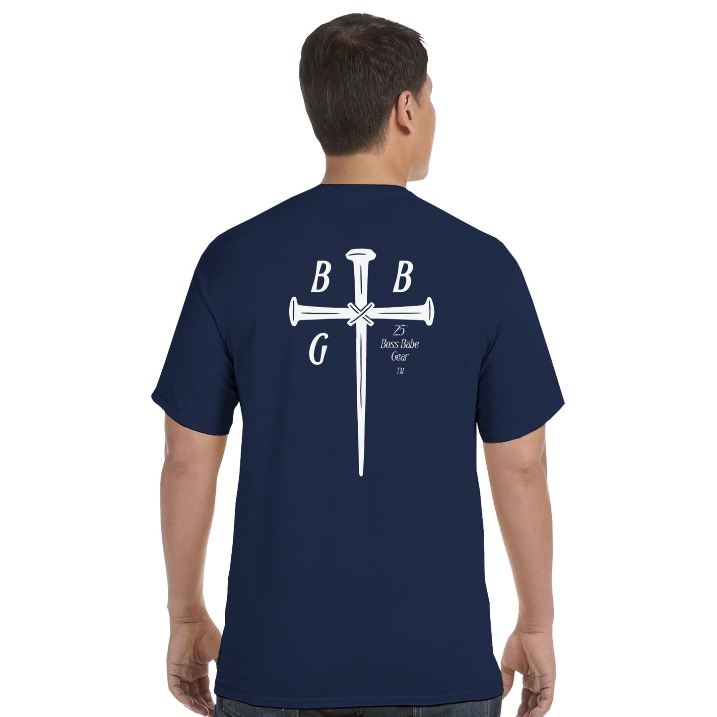 Boss Babe Gear™ Signature Cross Logo Tee - Bubble Gum Wink