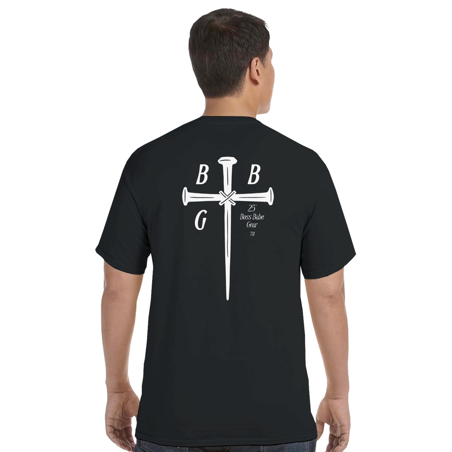 Boss Babe Gear™ Signature Cross Logo Tee - Bubble Gum Wink