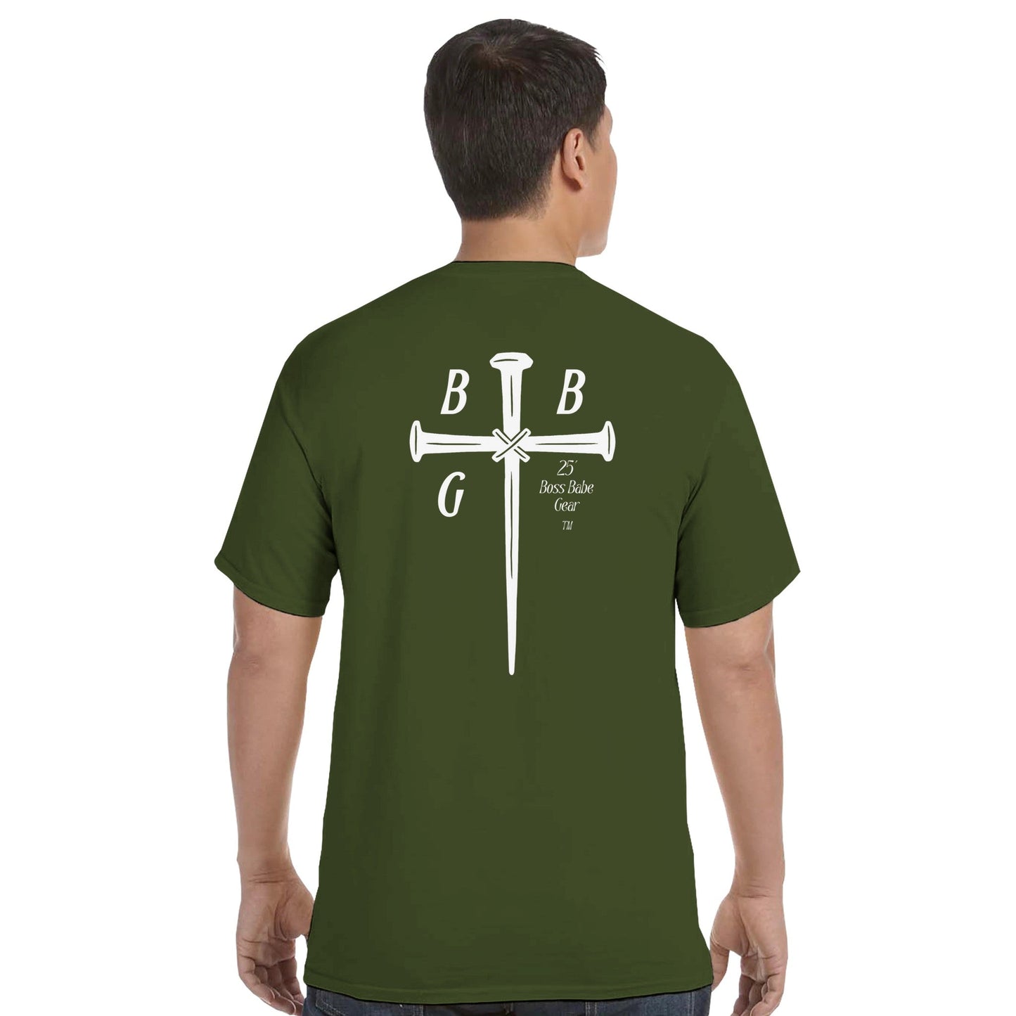 Boss Babe Gear™ Signature Cross Logo Tee - Bubble Gum Wink