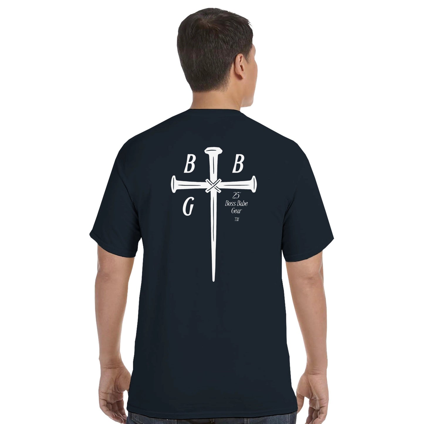 Boss Babe Gear™ Signature Cross Logo Tee - Bubble Gum Wink