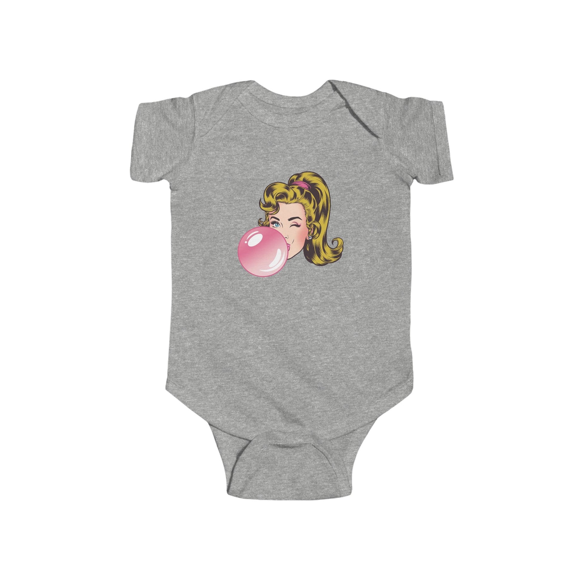 Bubble Gum Wink™ Baby Bodysuit – Sassy & Sweet Infant Onesie - Bubble Gum Wink