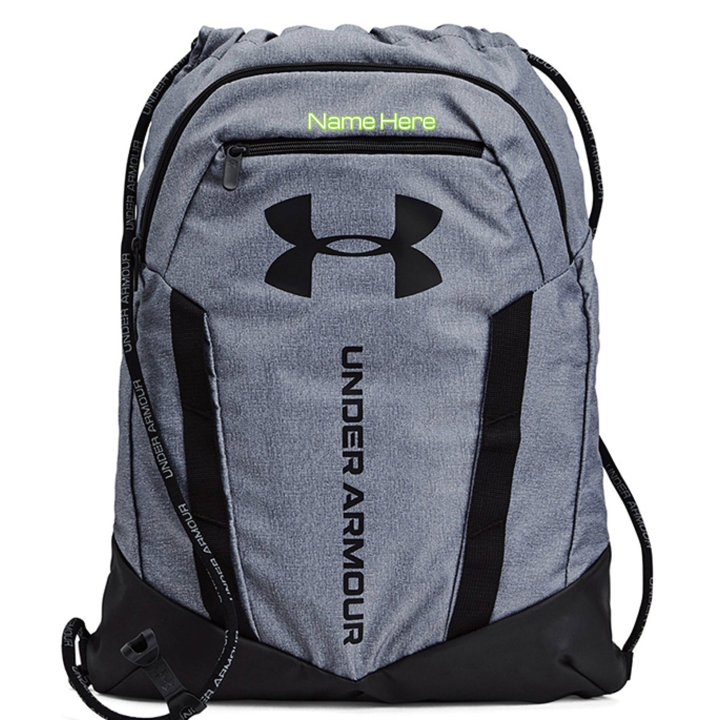 Custom Name Under Armour Sack Pack – Water - Repellent & Personalized - Bubble Gum Wink