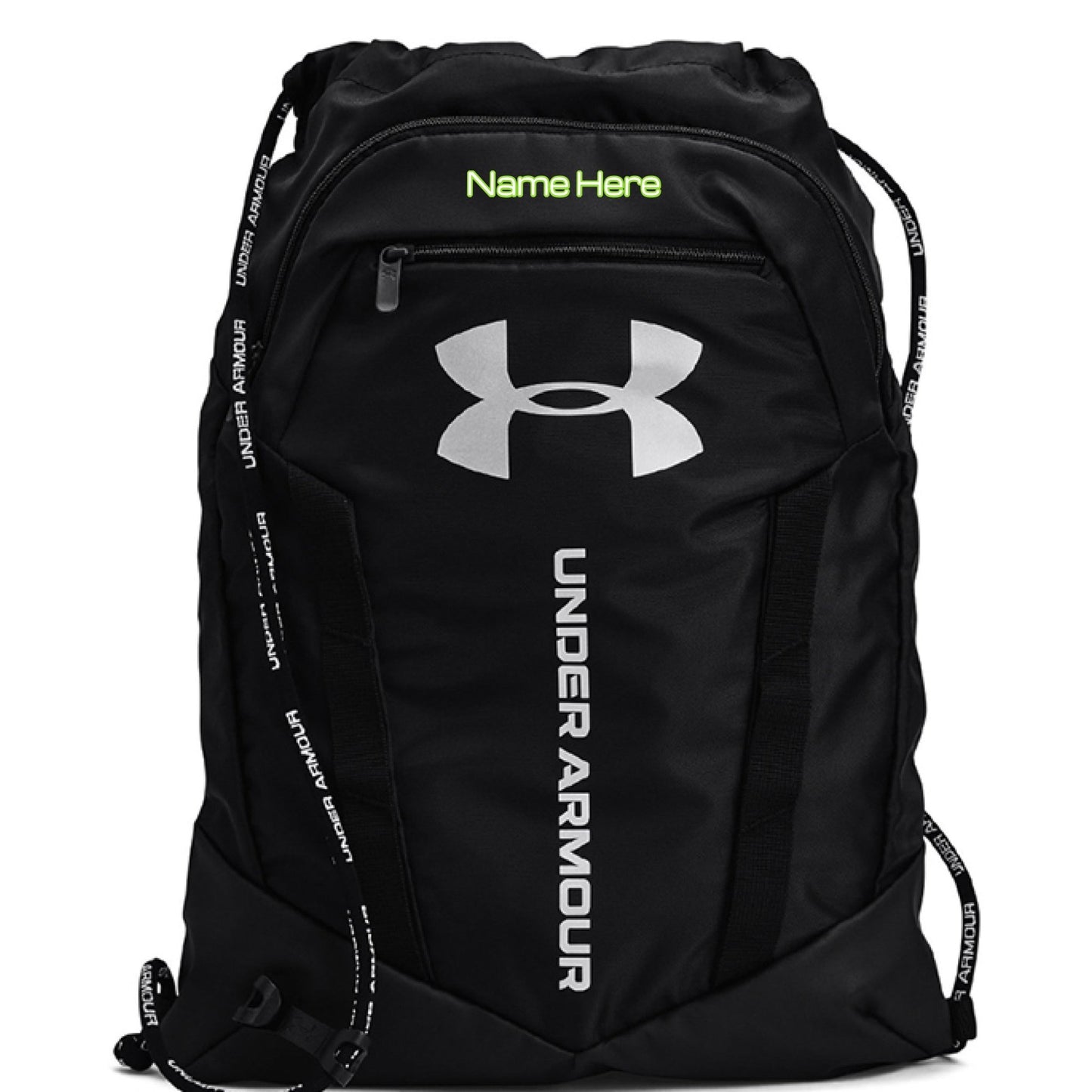 Custom Name Under Armour Sack Pack – Water - Repellent & Personalized - Bubble Gum Wink