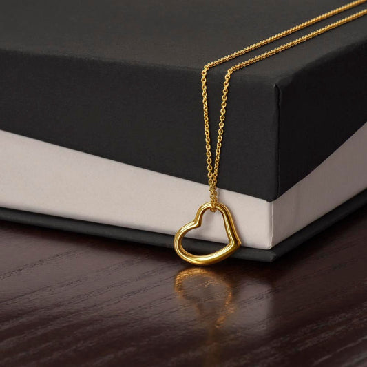 Delicate Heart Necklace | Timeless Simplicity in Gold or Silver - Bubble Gum Wink