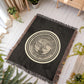 Department of Justice Woven Throw Blanket – Integrity and Justice for All - Bubble Gum Wink