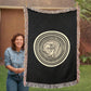Department of the Navy Woven Throw Blanket – Service, Honor, Commitment - Bubble Gum Wink