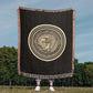 Department of the Navy Woven Throw Blanket – Service, Honor, Commitment - Bubble Gum Wink