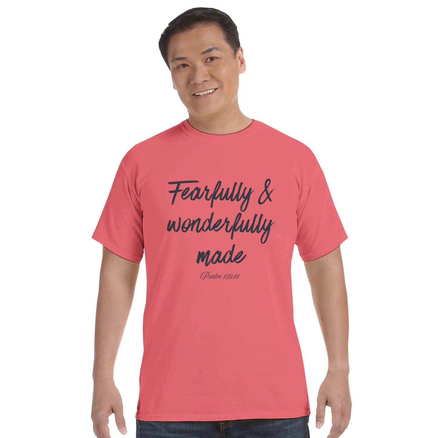 Fearfully & Wonderfully Made Faith Forward Tee - Bubble Gum Wink