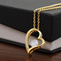 Forever Love Necklace – Dazzling Heart Pendant - Bubble Gum Wink