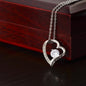 Forever Love Necklace – Dazzling Heart Pendant - Bubble Gum Wink