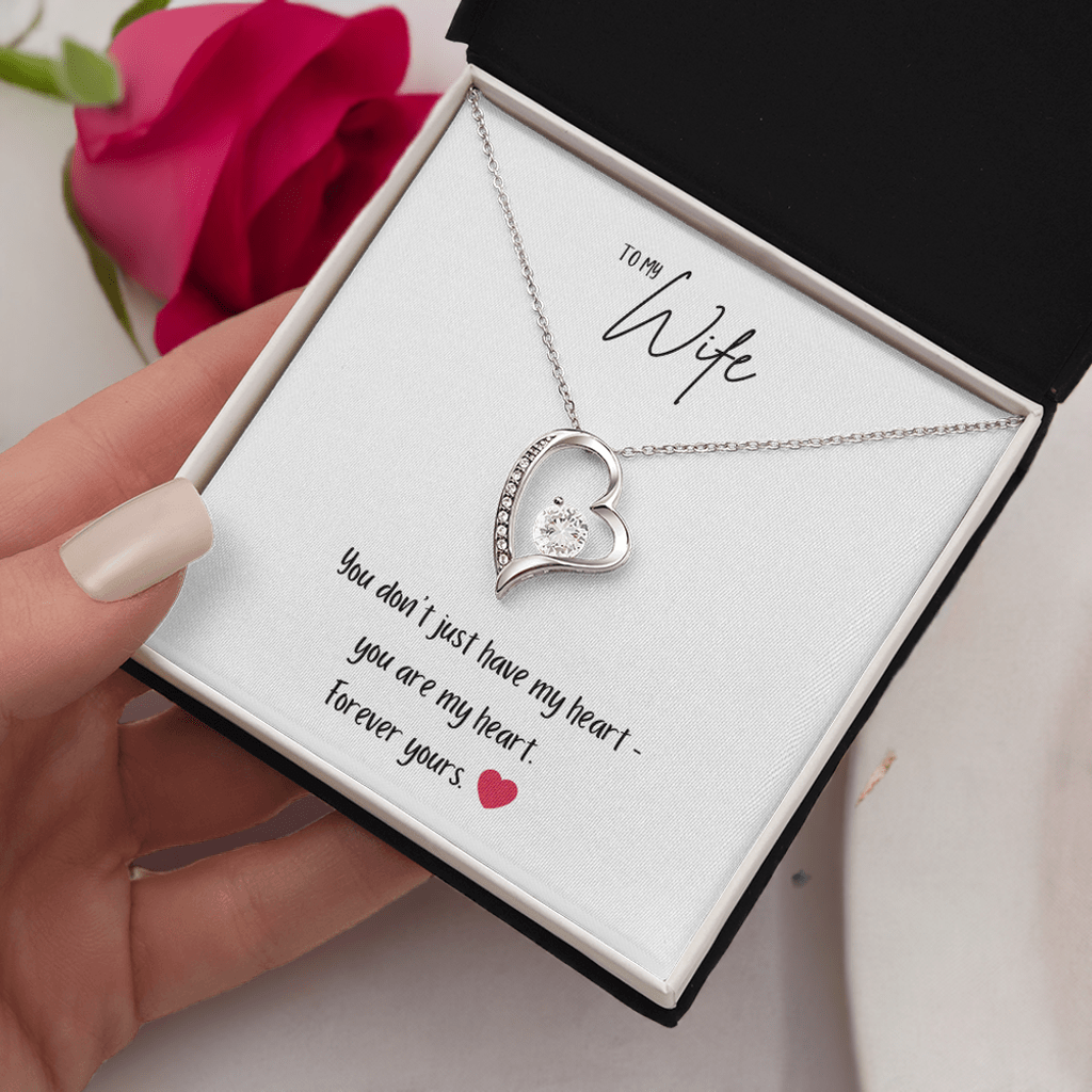 Forever Love Necklace – “You Are My Heart” Romantic Gift for Wife - Bubble Gum Wink