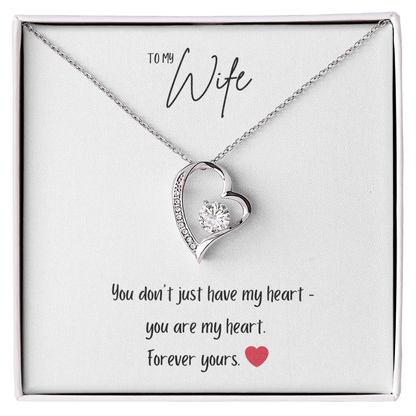 Forever Love Necklace – “You Are My Heart” Romantic Gift for Wife - Bubble Gum Wink