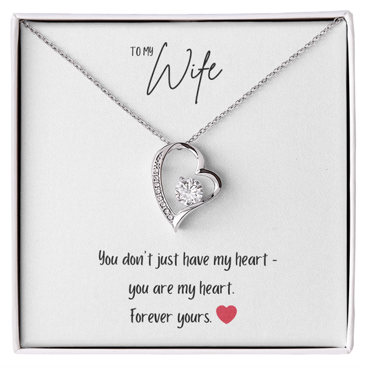 Forever Love Necklace – “You Are My Heart” Romantic Gift for Wife - Bubble Gum Wink