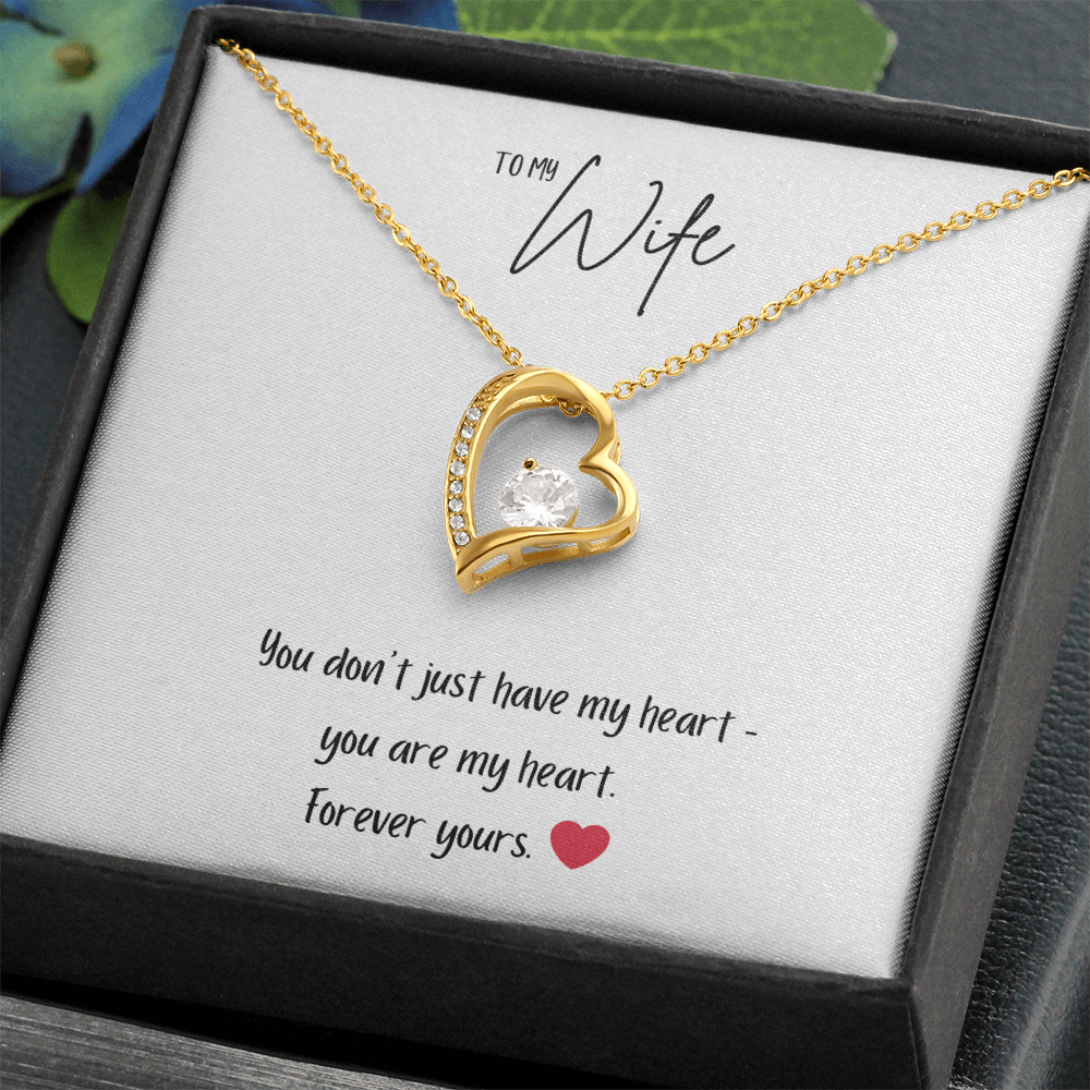 Forever Love Necklace – “You Are My Heart” Romantic Gift for Wife - Bubble Gum Wink