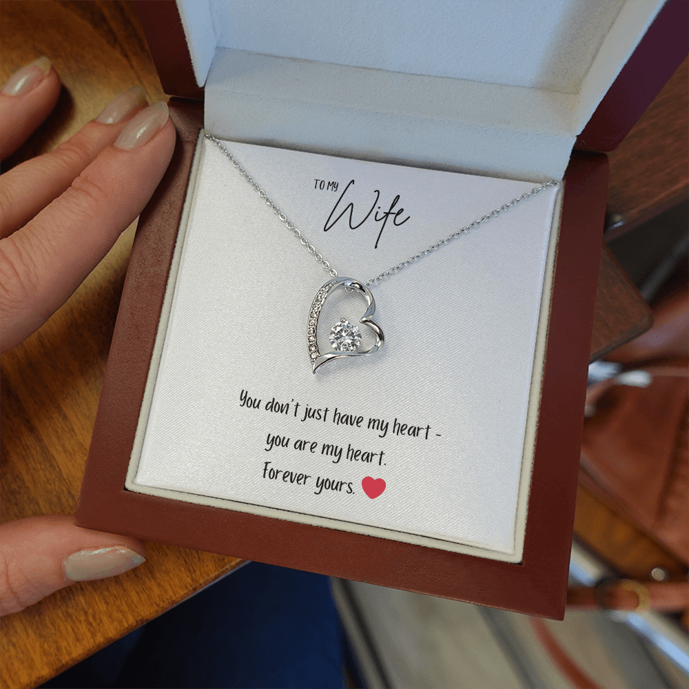 Forever Love Necklace – “You Are My Heart” Romantic Gift for Wife - Bubble Gum Wink