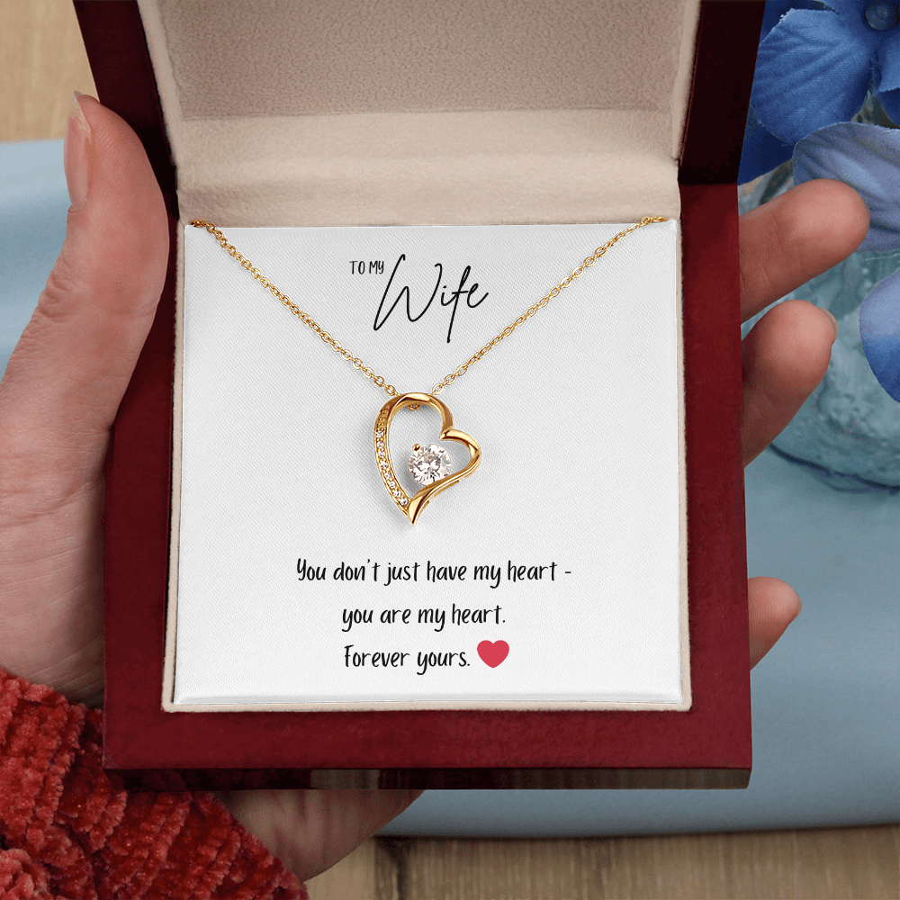 Forever Love Necklace – “You Are My Heart” Romantic Gift for Wife - Bubble Gum Wink