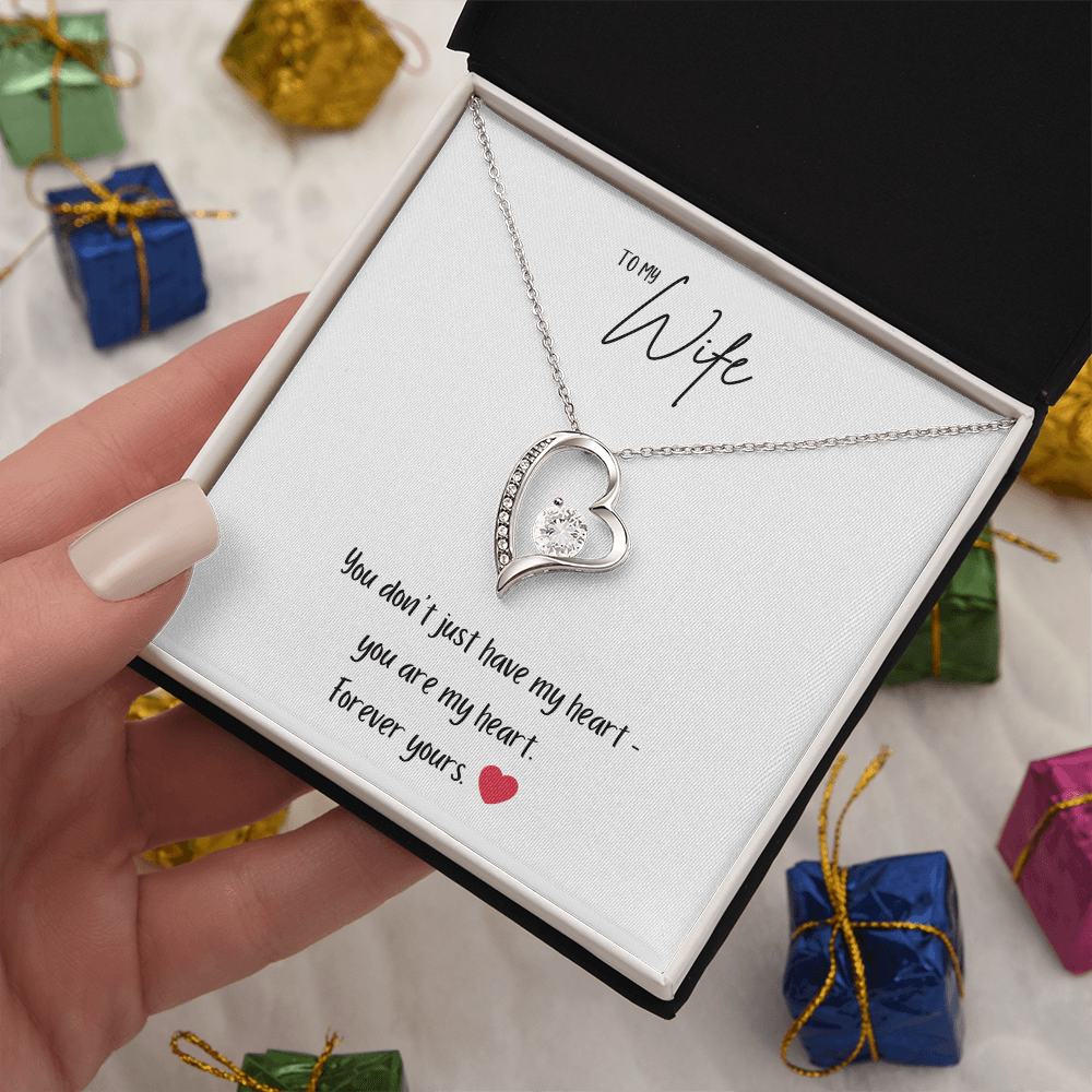 Forever Love Necklace – “You Are My Heart” Romantic Gift for Wife - Bubble Gum Wink