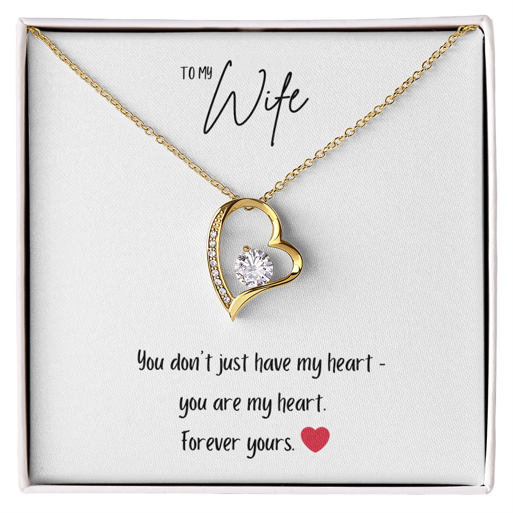 Forever Love Necklace – “You Are My Heart” Romantic Gift for Wife - Bubble Gum Wink