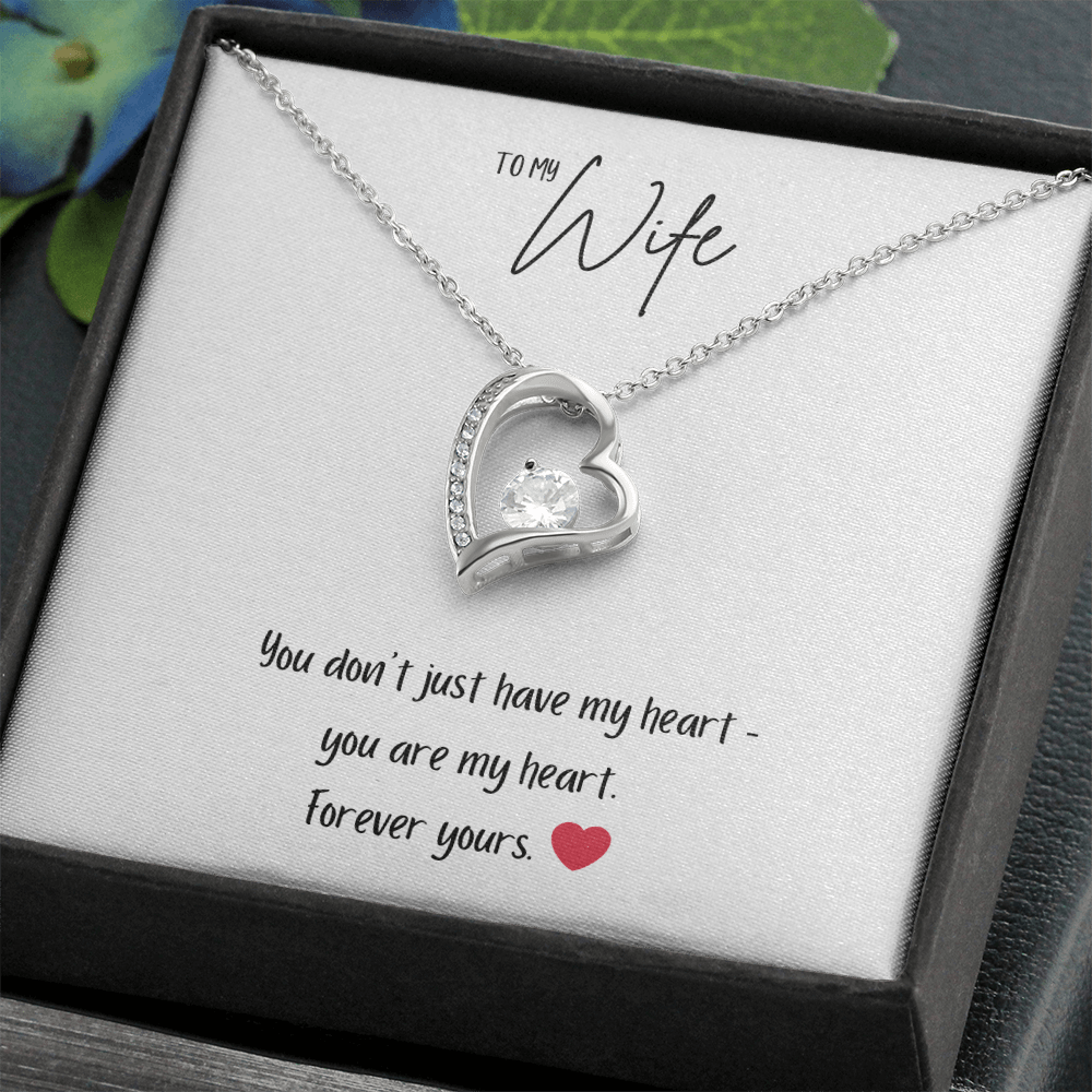 Forever Love Necklace – “You Are My Heart” Romantic Gift for Wife - Bubble Gum Wink