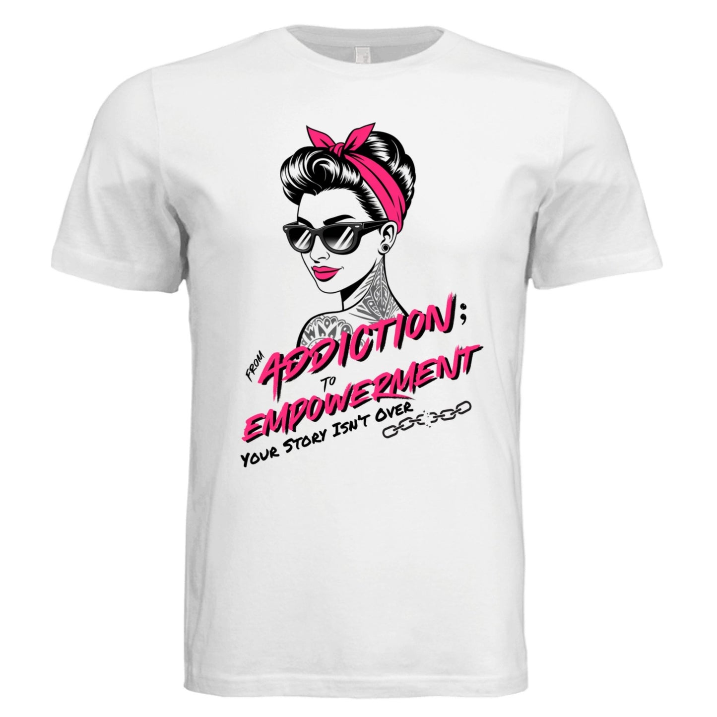 From Addiction to Empowerment | Fierce T-Shirt - Bubble Gum Wink