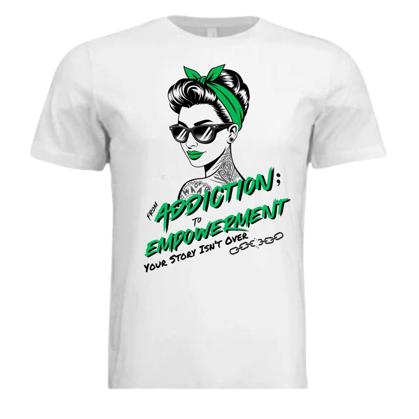 From Addiction to Empowerment | Fierce T-Shirt - Bubble Gum Wink