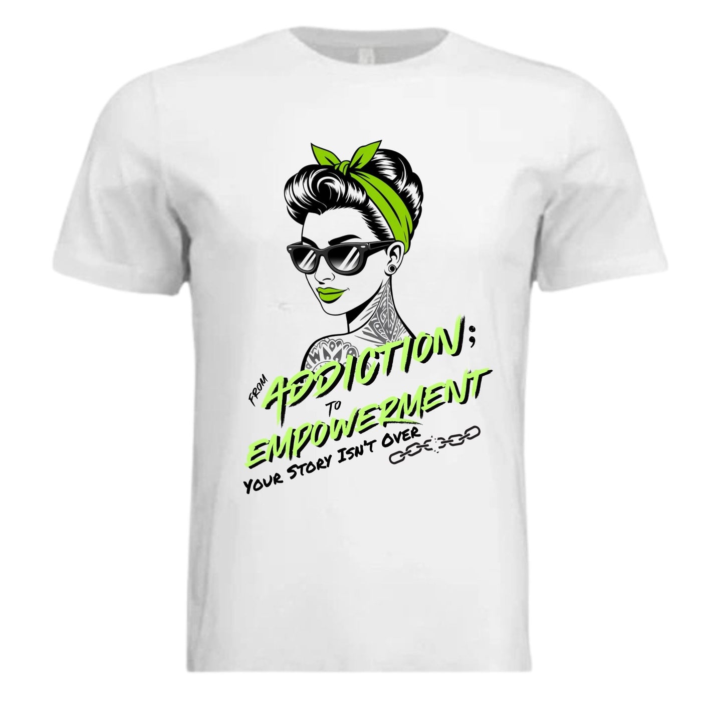 From Addiction to Empowerment | Fierce T-Shirt - Bubble Gum Wink