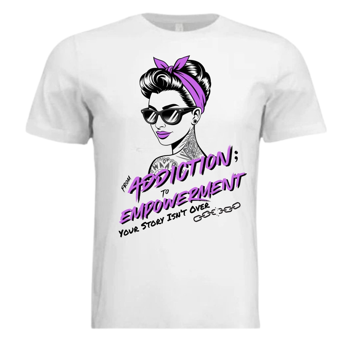 From Addiction to Empowerment | Fierce T-Shirt - Bubble Gum Wink