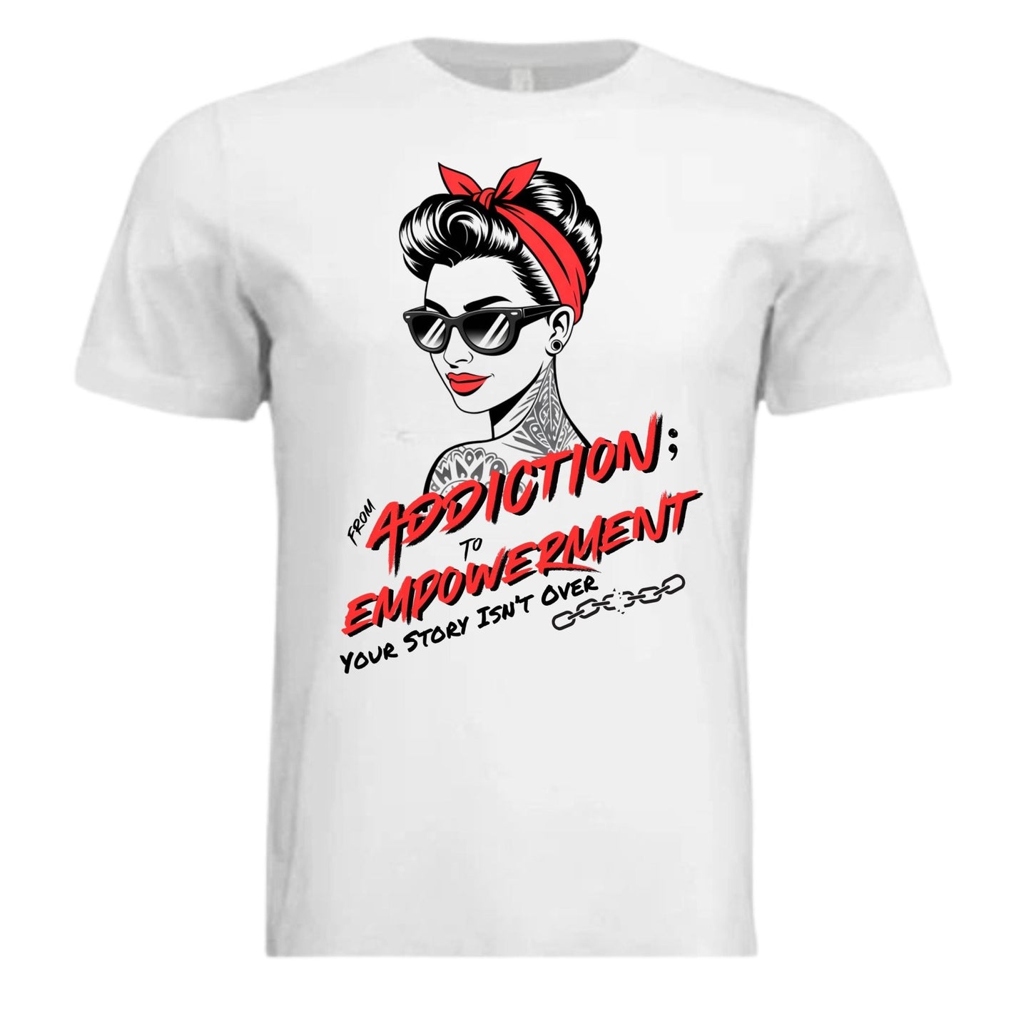 From Addiction to Empowerment | Fierce T-Shirt - Bubble Gum Wink