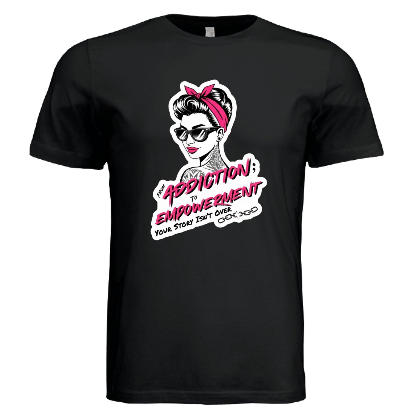 From Addiction to Empowerment | Pink Phoenix Faith Tee - Bubble Gum Wink