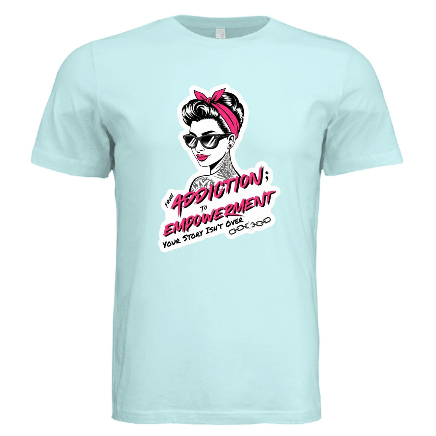 From Addiction to Empowerment | Pink Phoenix Faith Tee - Bubble Gum Wink
