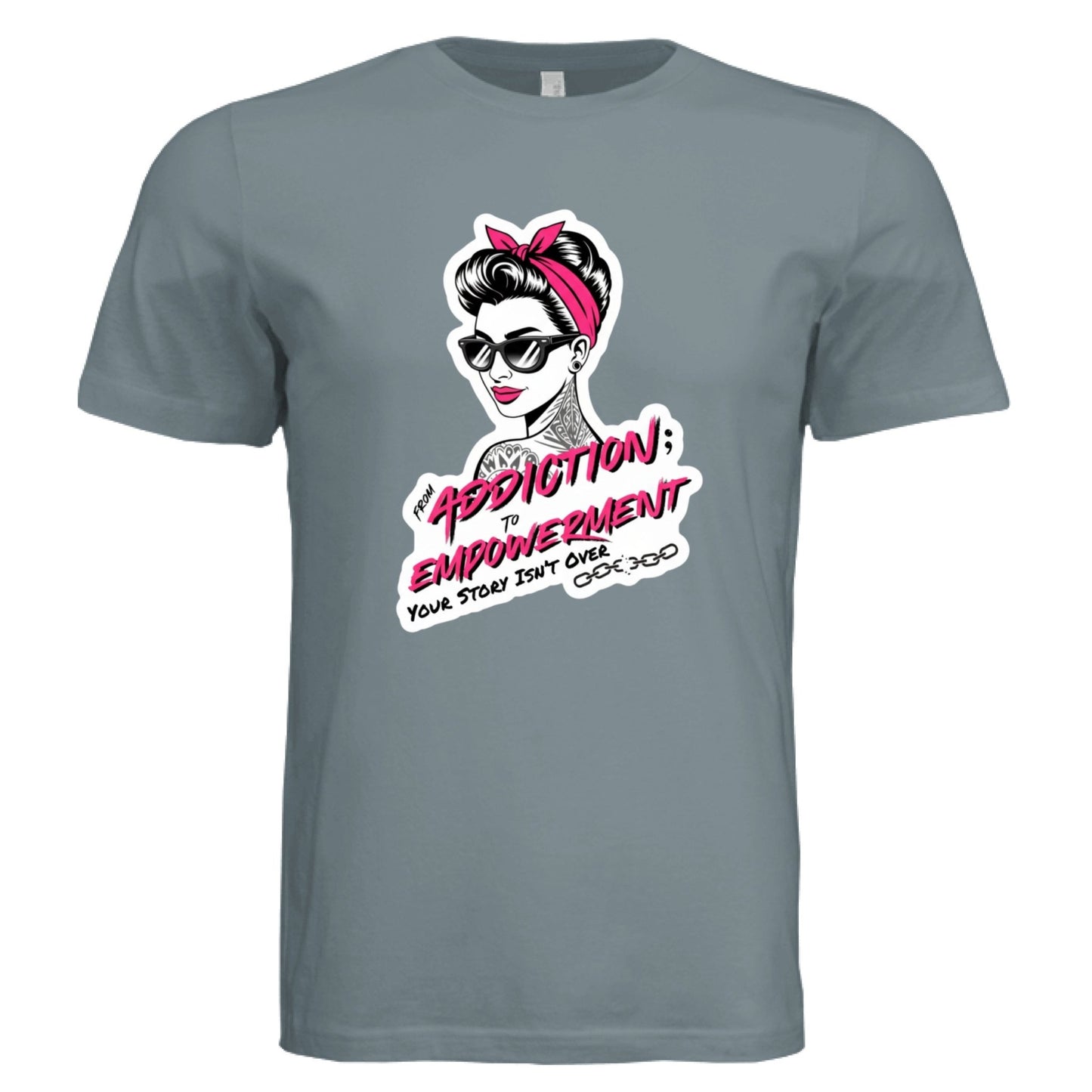 From Addiction to Empowerment | Pink Phoenix Faith Tee - Bubble Gum Wink