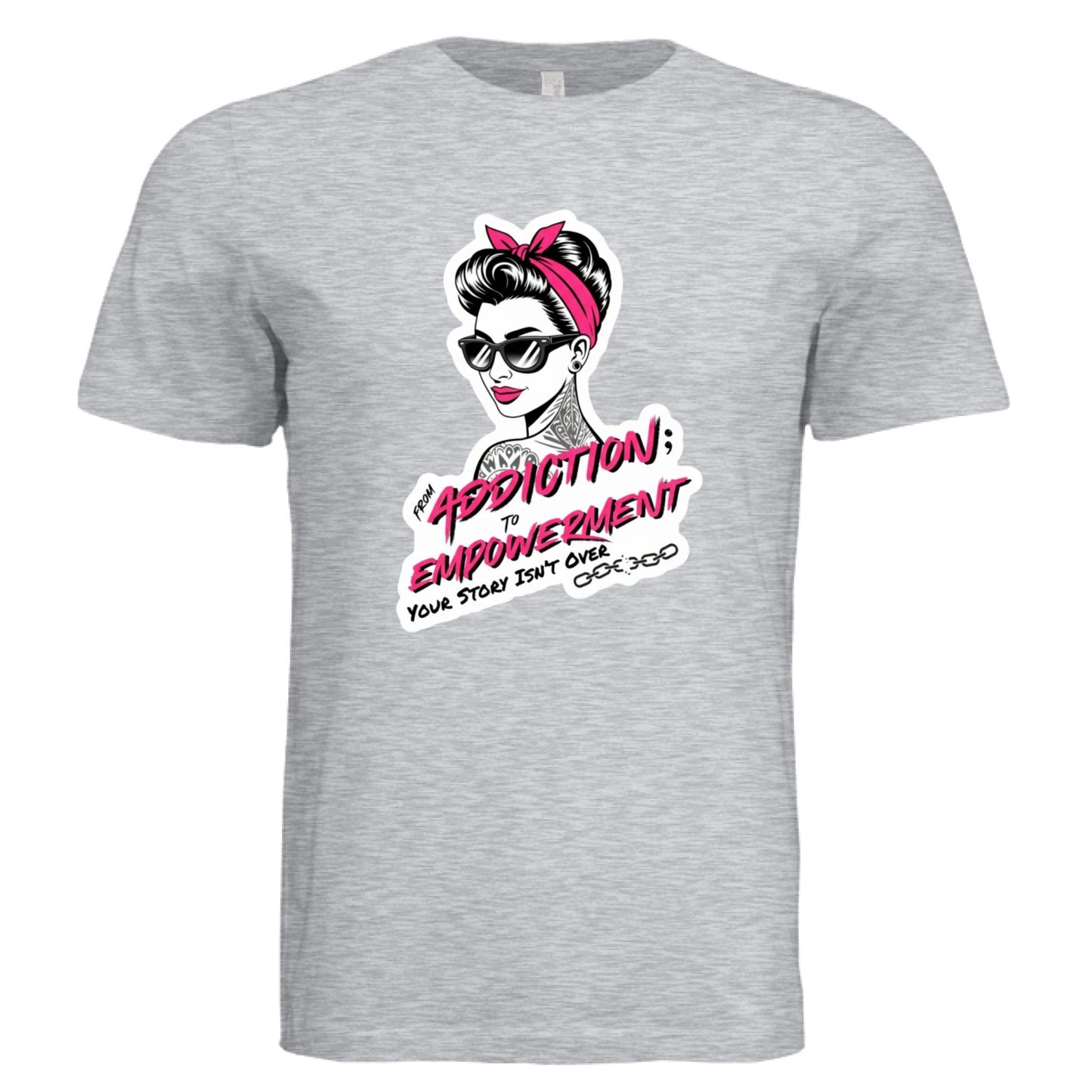 From Addiction to Empowerment | Pink Phoenix Faith Tee - Bubble Gum Wink