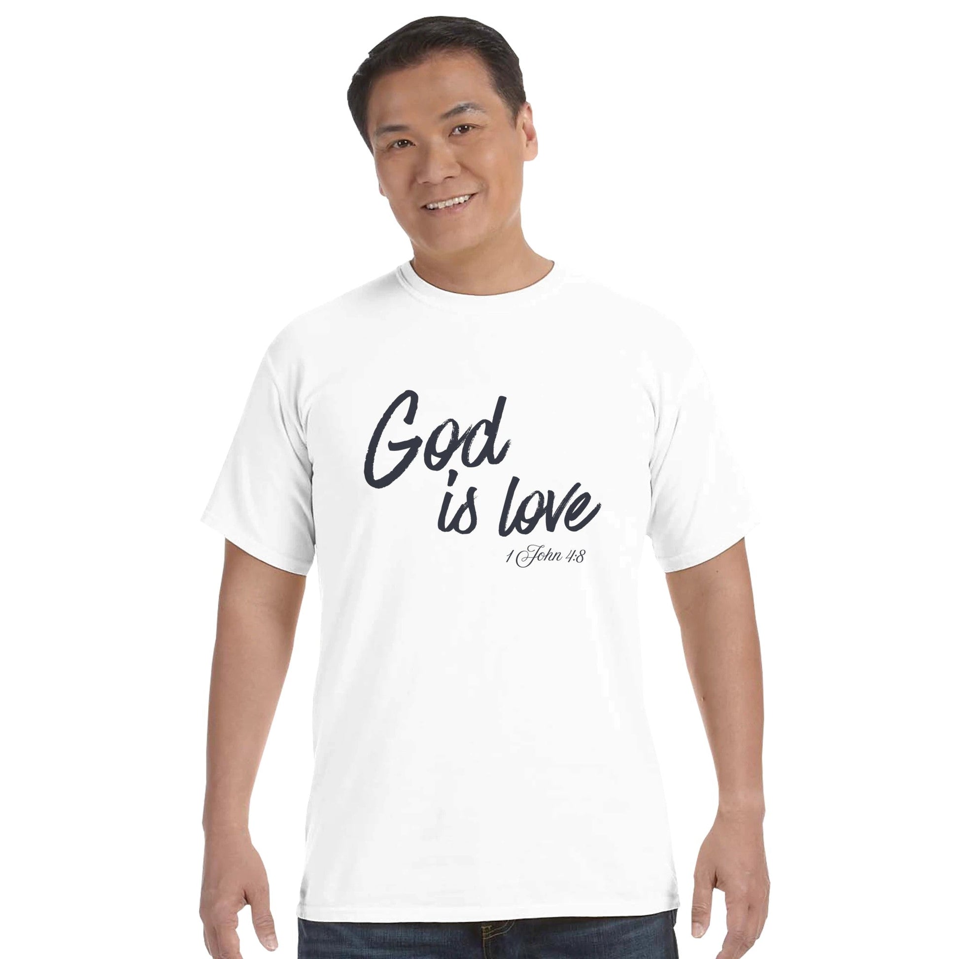 God Is Love Faith Forward Tee - Bubble Gum Wink